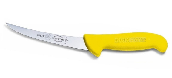 Nóż do trybowania półelastyczny ostrze wygięte 13 cm | Dick ErgoGrip 8298213