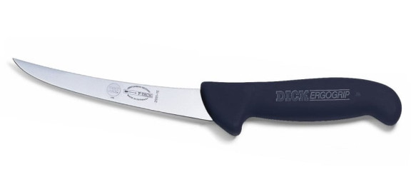 Nóż do trybowania sztywny ostrze wygięte 15 cm | Dick ErgoGrip 8299115