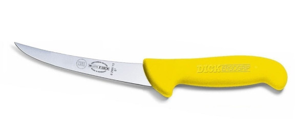 Nóż do trybowania sztywny ostrze wygięte 13 cm | Dick ErgoGrip 8299113