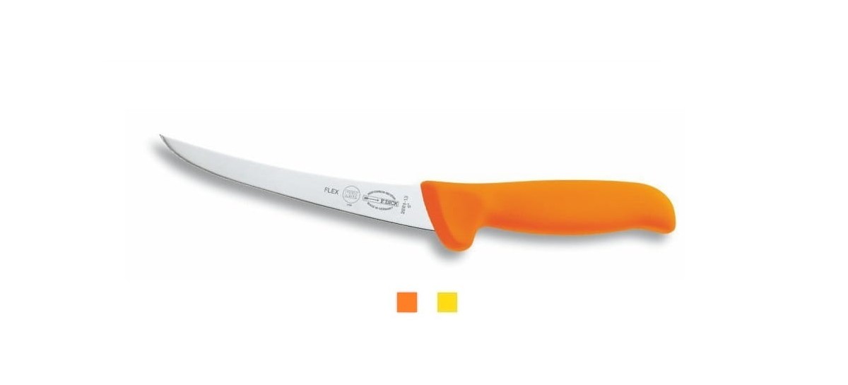 Nóż do trybowania elastyczny ostrze wygięte 13 cm | Dick MasterGrip 8288113