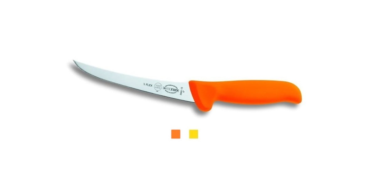 Nóż do trybowania półelastyczny ostrze wygięte 13 cm | Dick MasterGrip 8288213