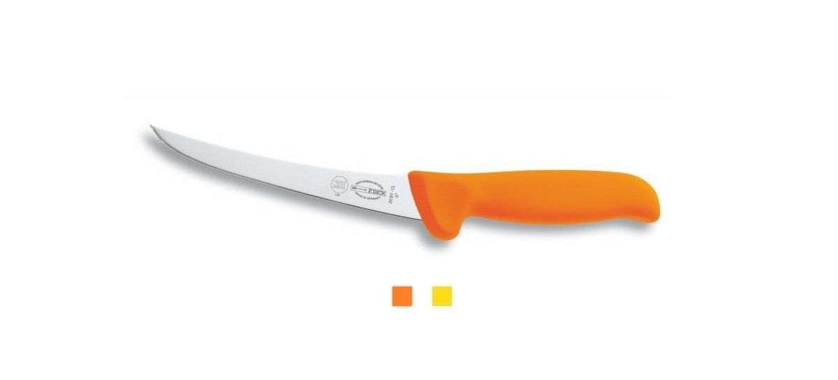 Nóż do trybowania sztywny ostrze wygięte 15 cm | Dick MasterGrip 8289115