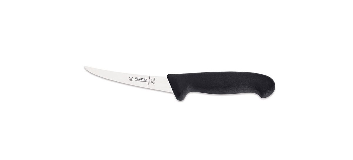 Nóż do trybowania sztywny wykrywalny 13 cm | Giesser 2515 det