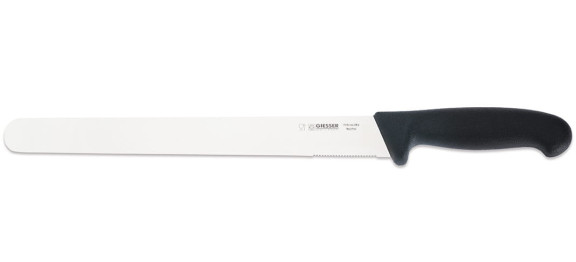 Nóż do wędlin ostrze częściowo faliste 28 cm | Giesser 7705