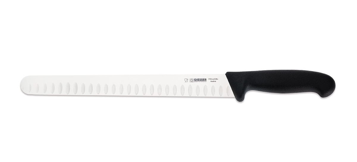 Nóż do wędlin szlif kulowy 28 cm | Giesser 7705