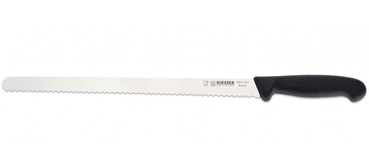 Nóż do salami ostrze faliste 30 cm | Giesser 7905