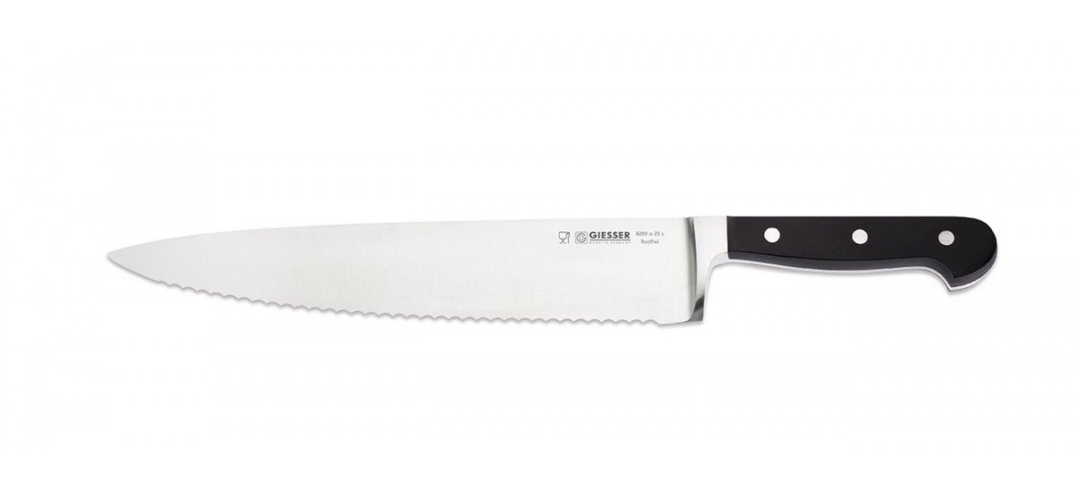 Nóż szefa kuchni ostrze faliste 25 cm | Giesser 8280