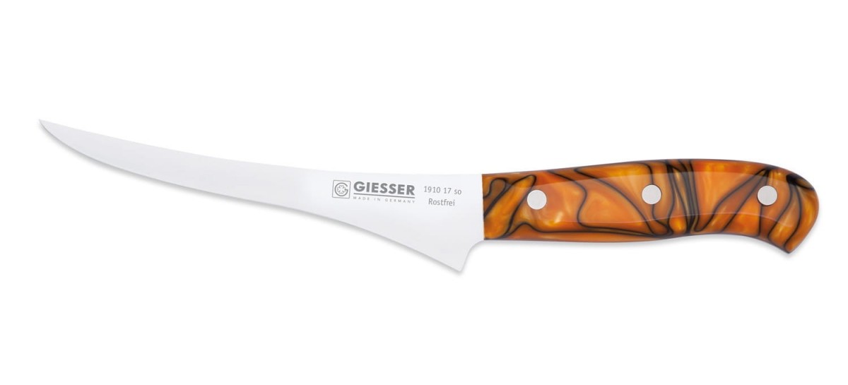 Nóż do filetowania 17 cm Spicy Orange | Giesser PremiumCut 1910