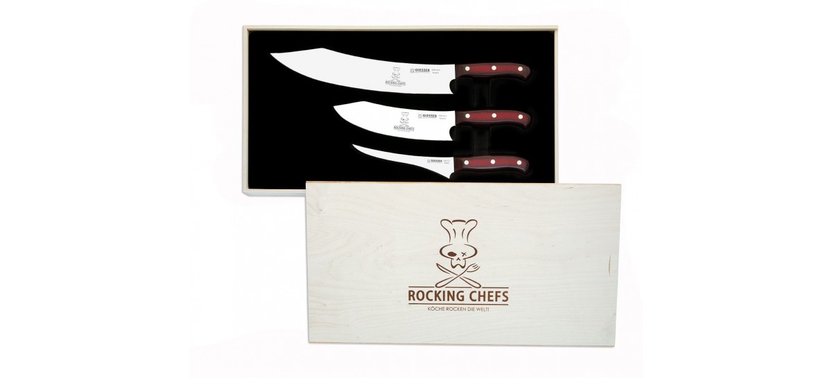 Zestaw 3 noży Rocking Chef | Giesser PremiumCut 1999