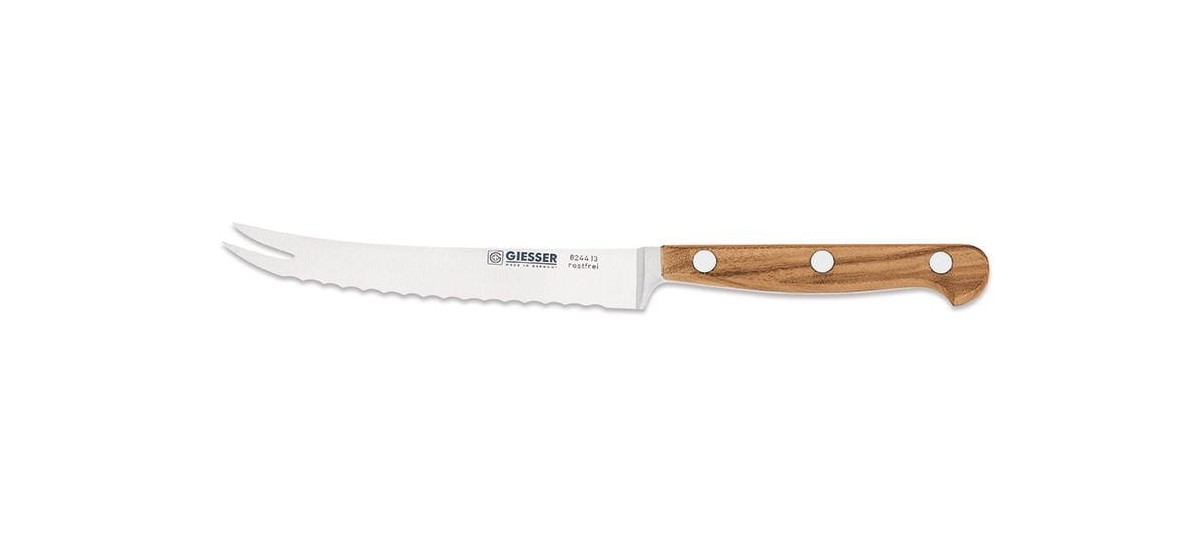 Nóż do pomidorów ostrze faliste 13 cm | Giesser 8244