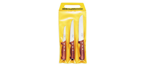 Zestaw 3 noży masarskich BUBINGA WOOD | DICK 8155300