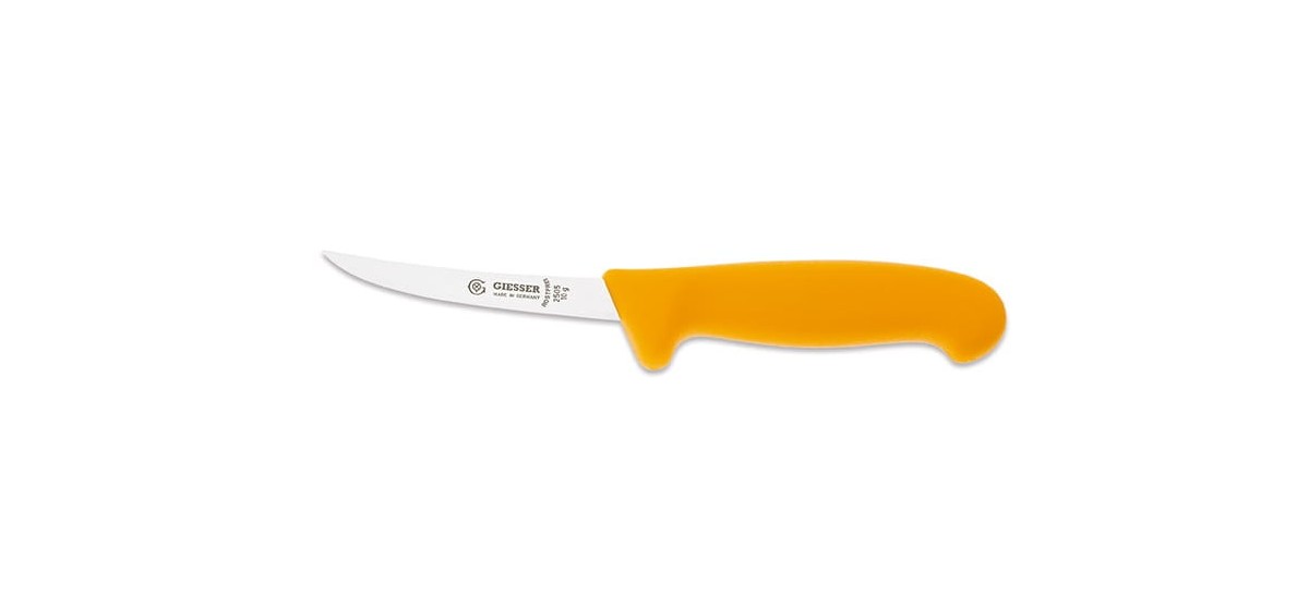 Nóż do trybowania półelastyczny 10 cm | Giesser 2505 żółty