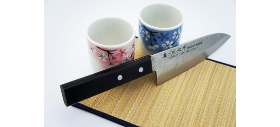 Satake Nashiji Black Pakka Nóż Deba 15,5cm